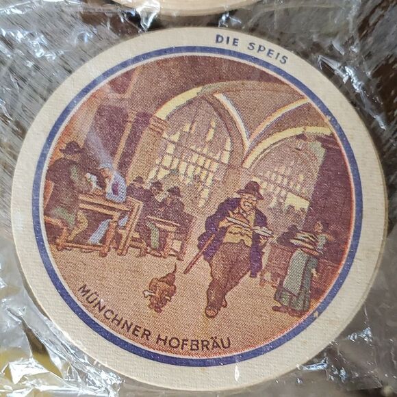 Hofbrauhaus Munchen Beer Stein Coasters Set of 20 Made on Germany - Picture 6 of 7